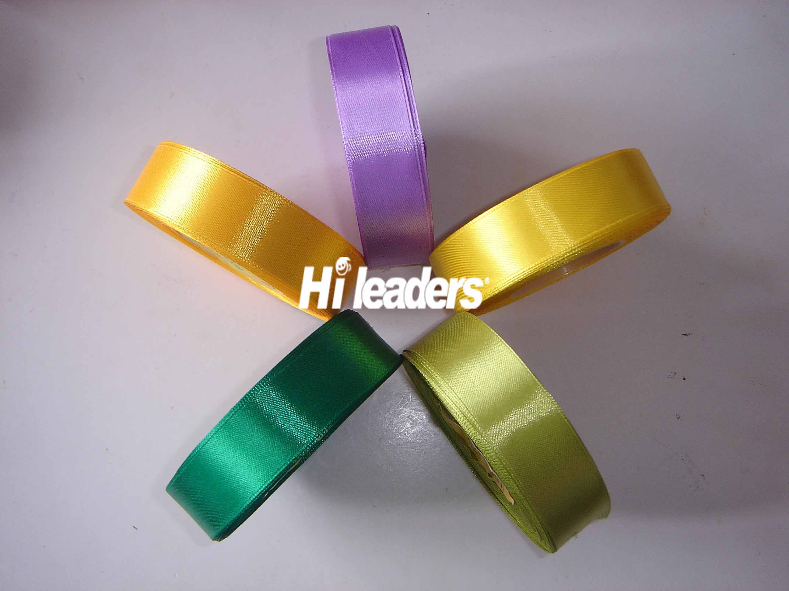 Woven edge  satin ribbon