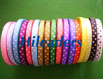 Printed grosgrain ribbon