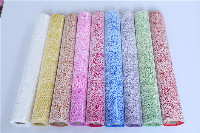 Flower Packing Colorful Mesh Ribbon Roll